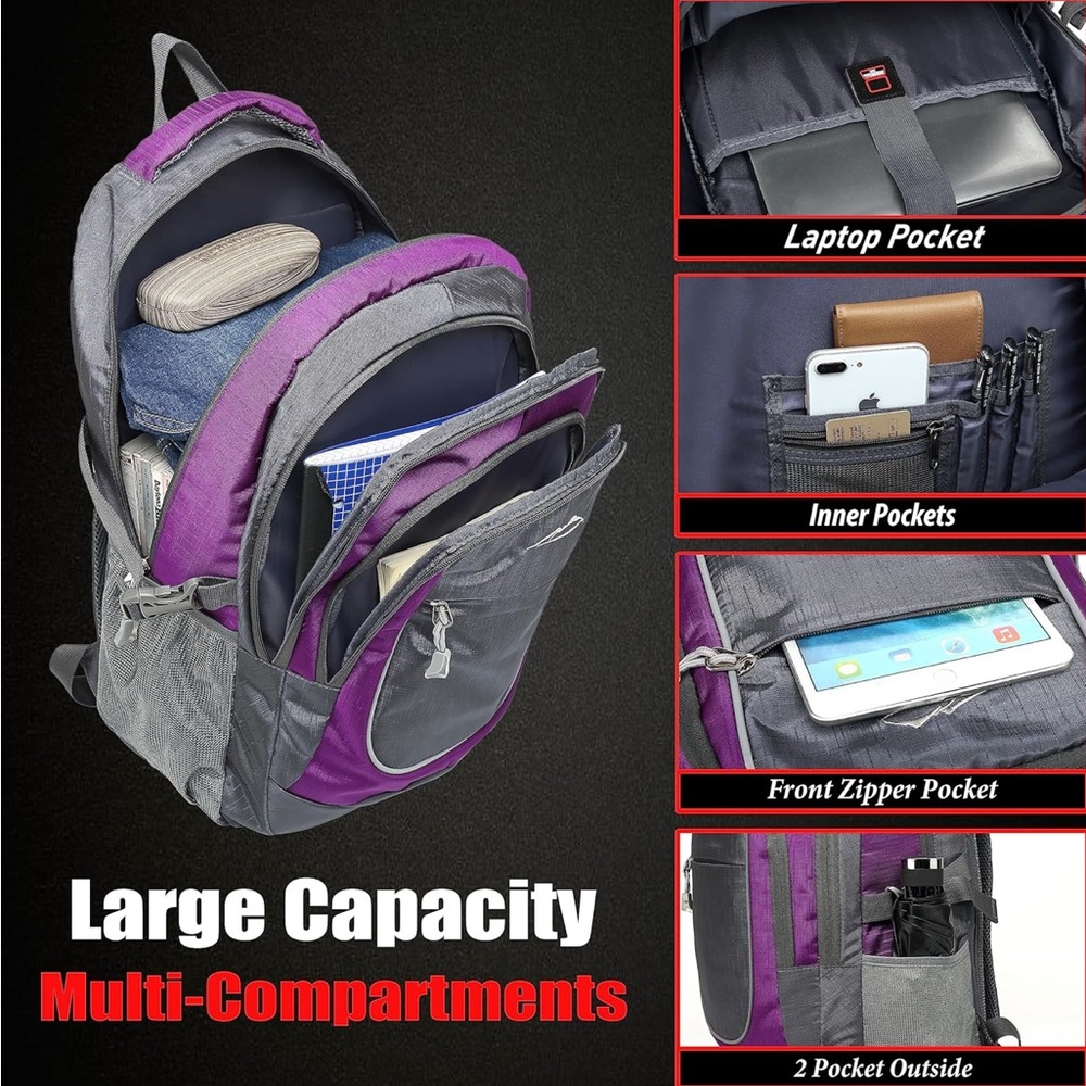 NEW ProEtrade Bookpack Backpack for college sturdy travel hiking laptop bag